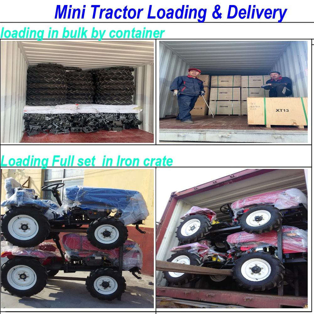 New 2WD and 4WD Tractor Agricultural Wheel Farm Tractor Small Mini Compact Garden Tractors with Certificate From Factory Sell in Holland