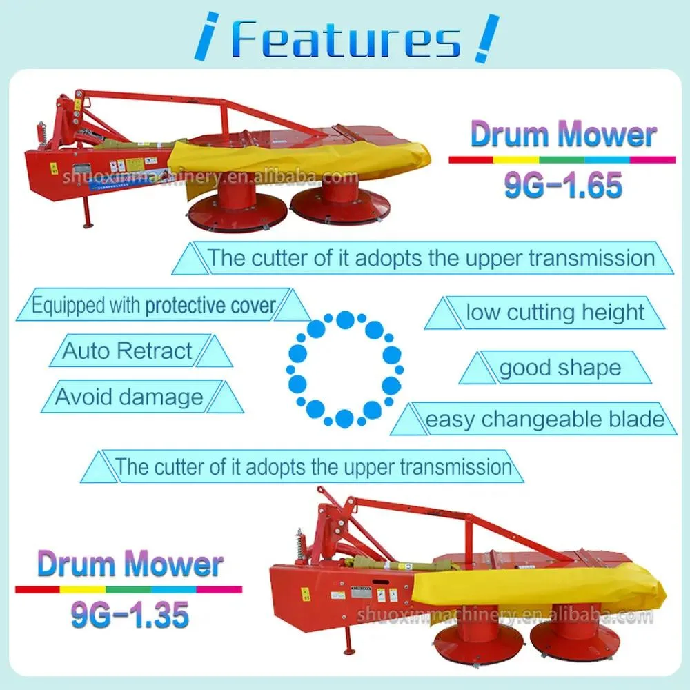 High Efficiency Multifunctional Farm Insect Tractor Propelled Rotary Mower Mower Tractor 6 Blades Pto Mower