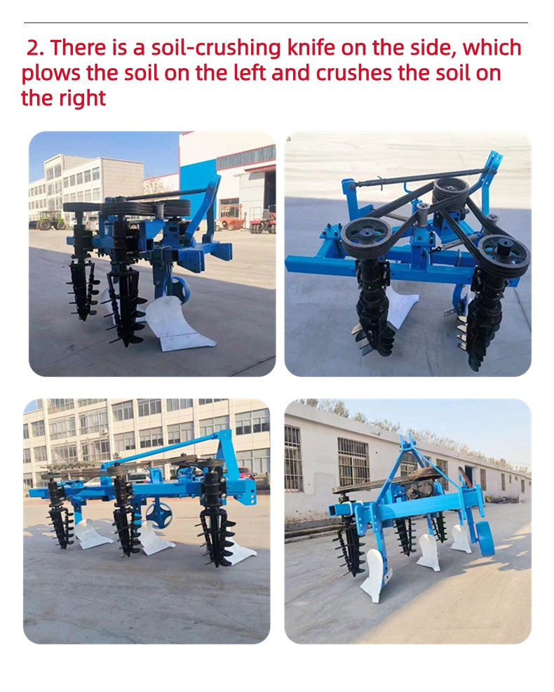 New Plow-Rotary All-in-One Machine for Land Reclamation, Plowshare Type Plow, Tractor-Mounted Plow and Rotary All-in-One Machine, Fully Automatic