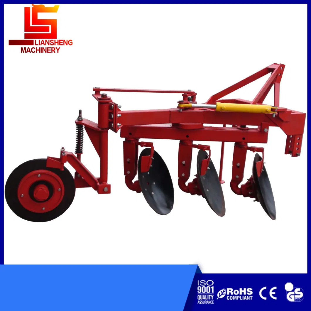 Made in China High Quality, Hydraulic Disc Plow Tillage Width 0.75-1.5 M. Tillage Depth Is 25-30 Cm, Standard Three-Point Suspension for Four-Wheel Tractors.