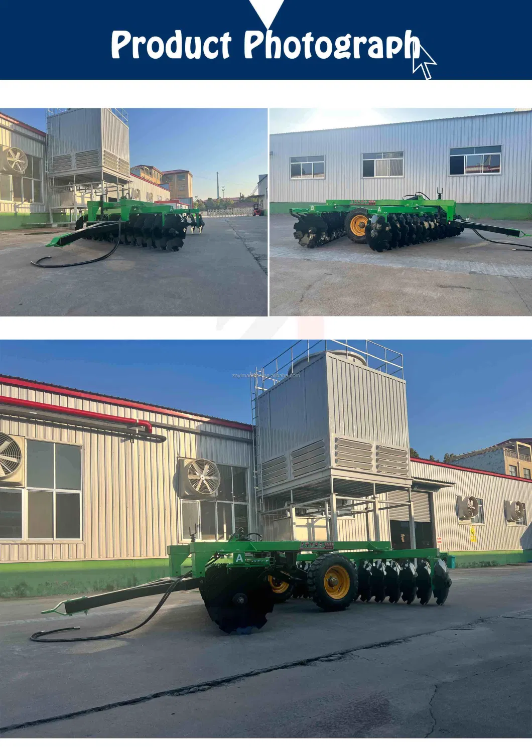 20 PCS Agriculture Large Heavy Duty Power Trailed Compact Disc Harrows