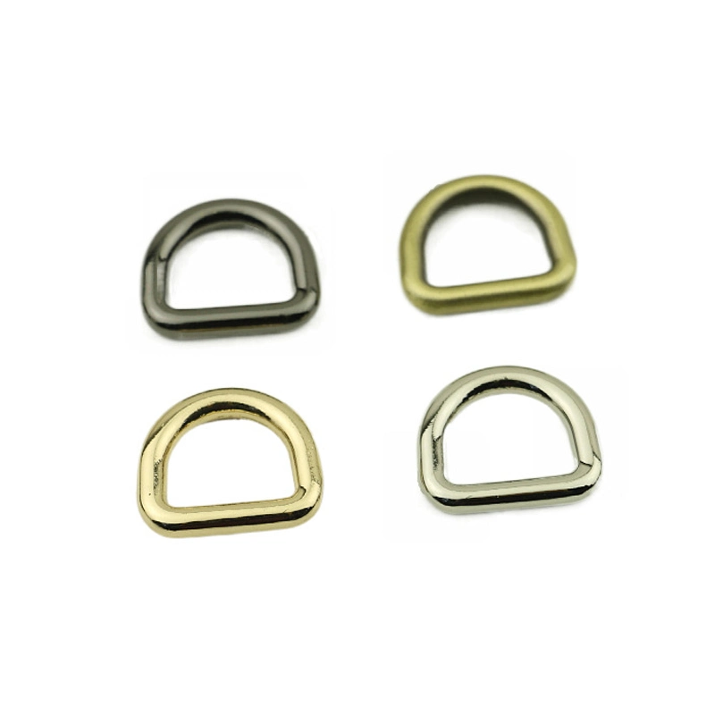 Shiny Gold Metal D Rings Clasps Buckles for Garment Accessories