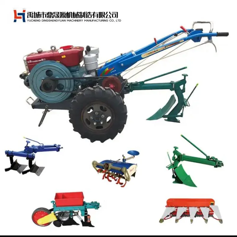 Rotary Cultivator Diesel Engine Petrol Mini Rototiller Farm Machinery Tractor Rear Tine Power Tiller for Agriculture