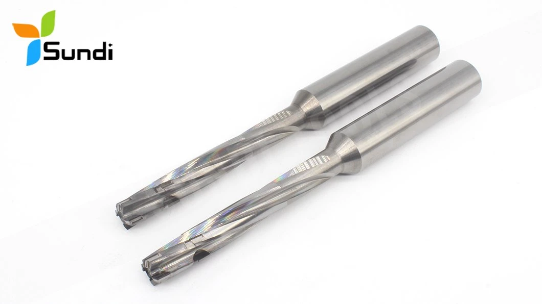 Cost-Effective Internal External Coolant Solid Carbide Step PCD Drilling Reamer for Forming Holes