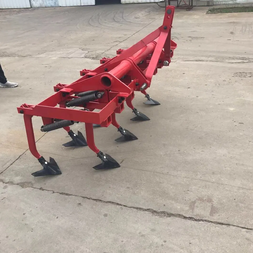 Agricultural Kubota Tractor Cultivator Farm Implement 3-Point Mounted Cultivator Tiller Spring Cultivator