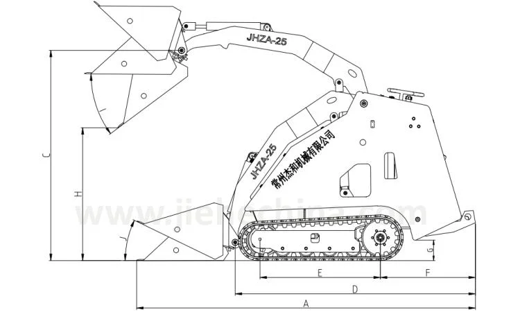 Crawler Type Mini Skid Steer Loader with Auger Like Dingo Ditch Witch Toro Skid Steer