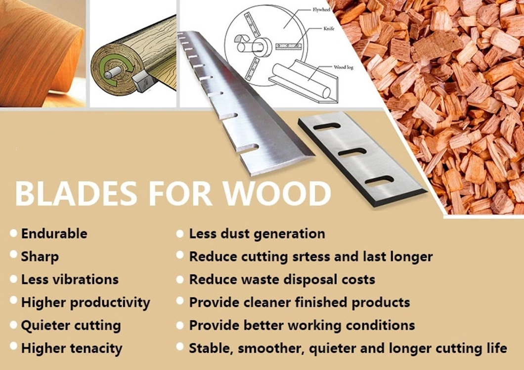 Wood Chipper Blades with Input Conveyor and Output Conveyor