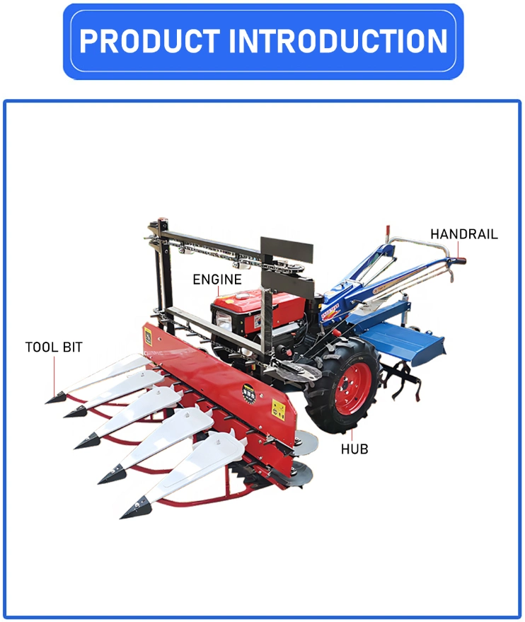 Sif Walking Corn Harvester Wheat Rice Reaper Grass Alfalfa Medicinal Herbs Harvester