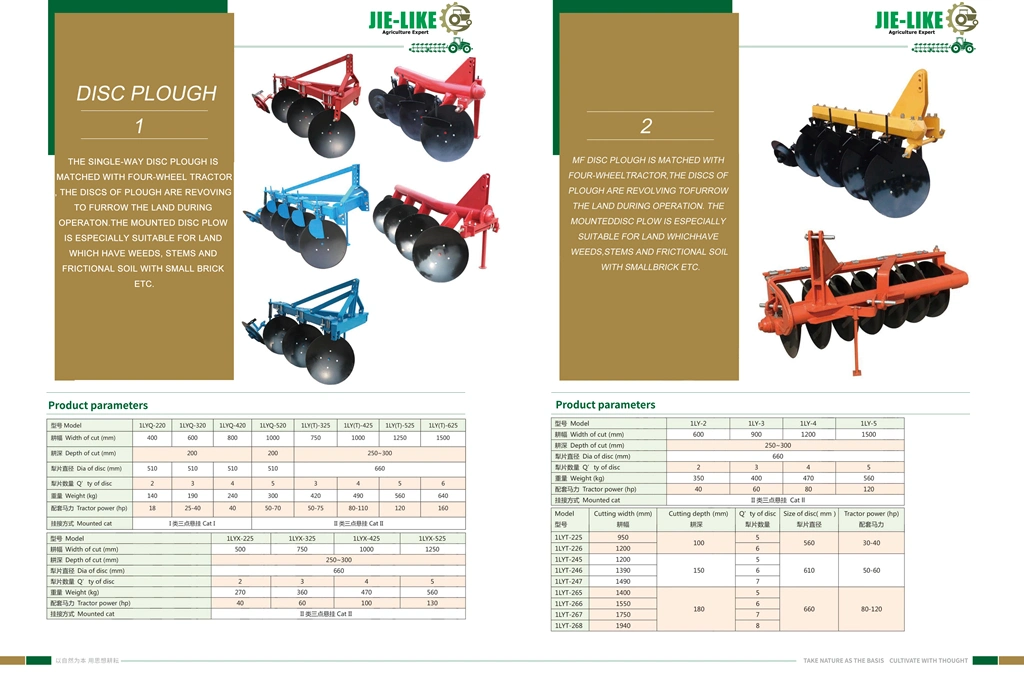 Hydraulic Reversible Plough Tractor Drive Disc Blade