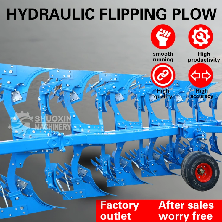 Farm New Type Reversible Single Furrow Disc Turning Flip Plow Furrow Plough Hydraulic Rotary Plow