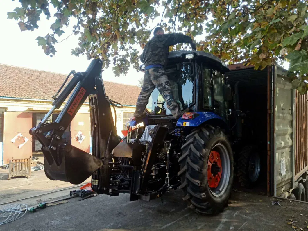 Agricultural Equipment Walking Power Tiller Tractor 70-100HP Front Loader with 4 in 1 Bucket