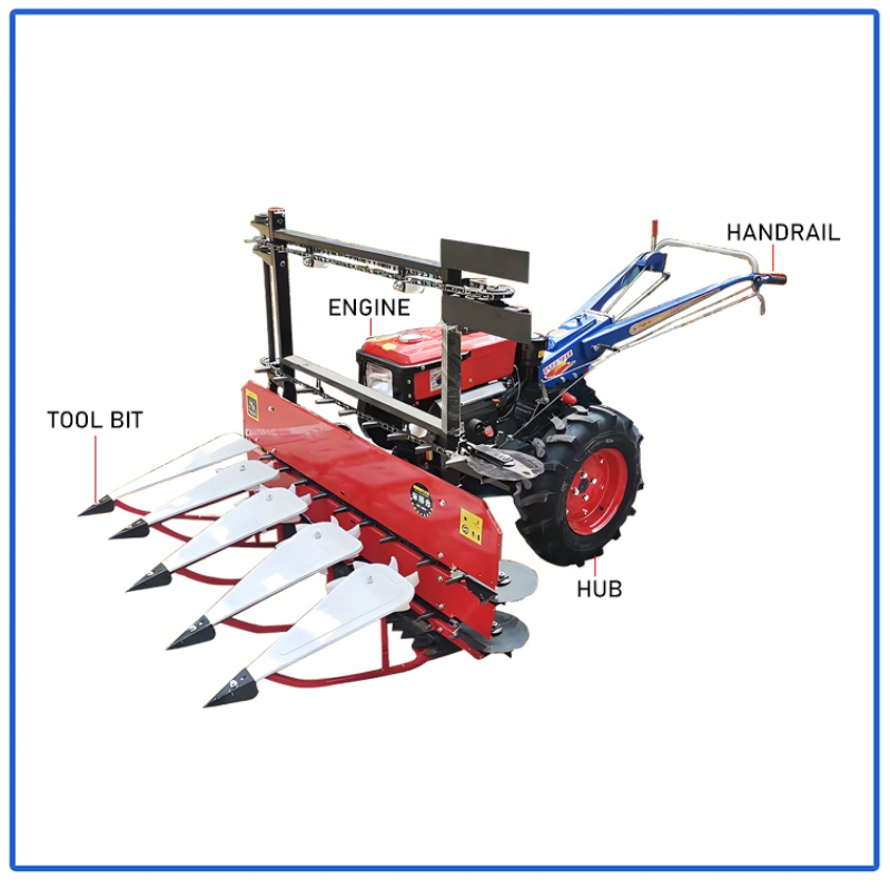 High Quality Combine Harvester for Rice and Wheat Paddy Reaper Machine Sweet Corn Harvester Soybean Combine Harvester