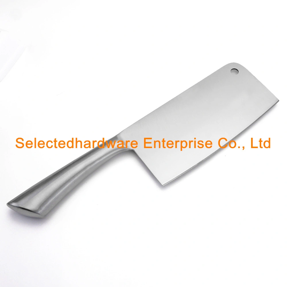 Professional 7 Inch Cleaver Chopper Knife Wide Blade with Hollow Handle