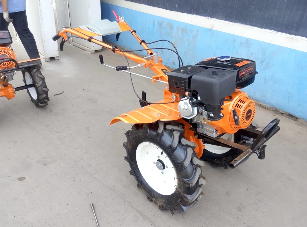 Multi-Function Mini Walking Tractor Farm Power Cultivator Rotary Power Tiller