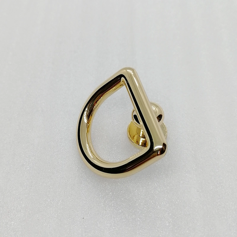 Shiny Gold Metal D Rings Clasps Buckles for Garment Accessories