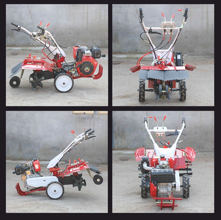 Kubota Kama Mini Farm Walking Gasoline Diesel Rotary Power Tiller Tine Hand Tractor Rotary Disc Harrow Plough Cultivator Tiller Machine Agricultural Machinery