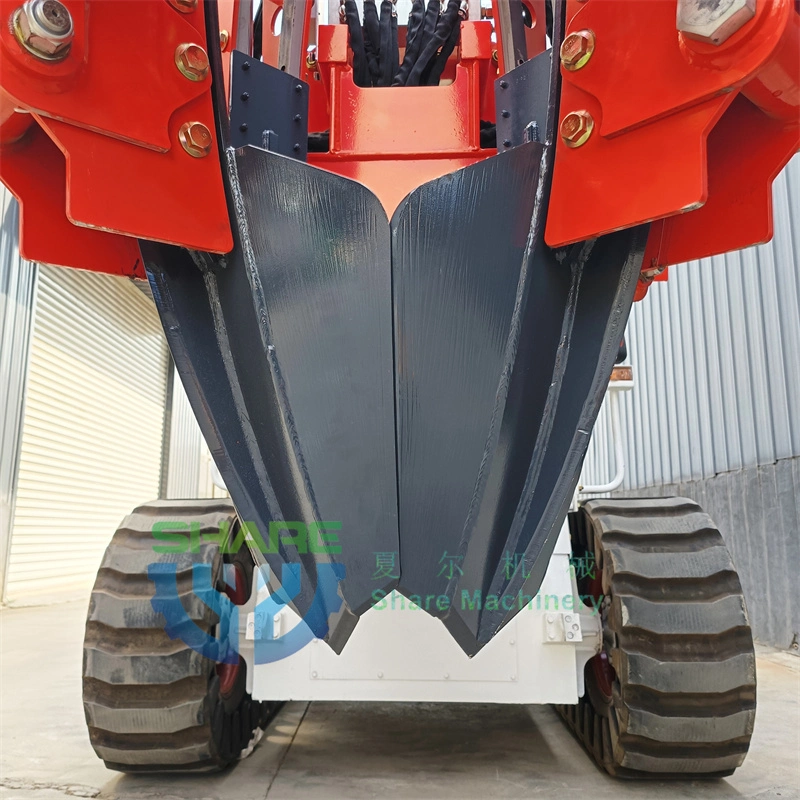 Heap Excavator 4 Blade Tree Mover for Wheel Loader Tractors Tree Mover Planting Hole Digger Garden Digging Machine