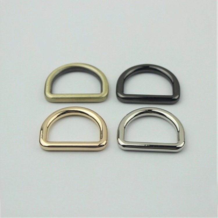 Shiny Gold Metal D Rings Clasps Buckles for Garment Accessories