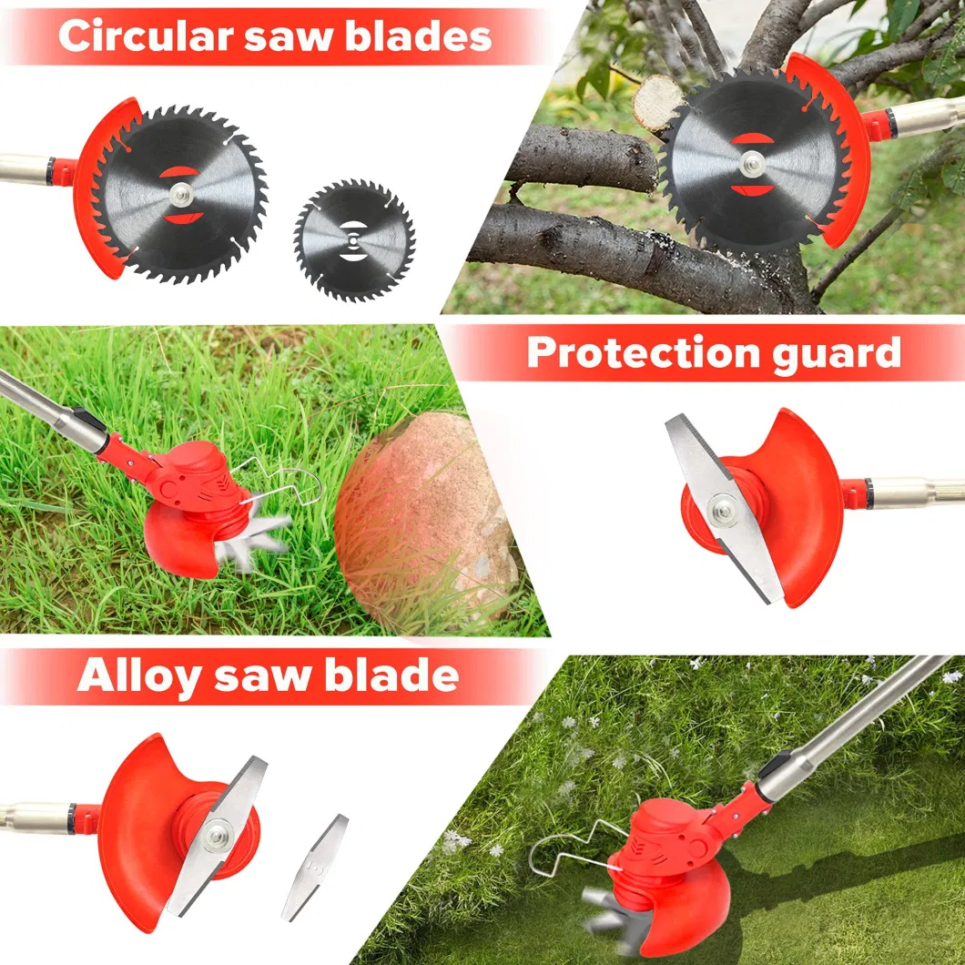 Garden Tool Plastic Blade Cordless Grass Cutter Power String Trimmer Bare Tool