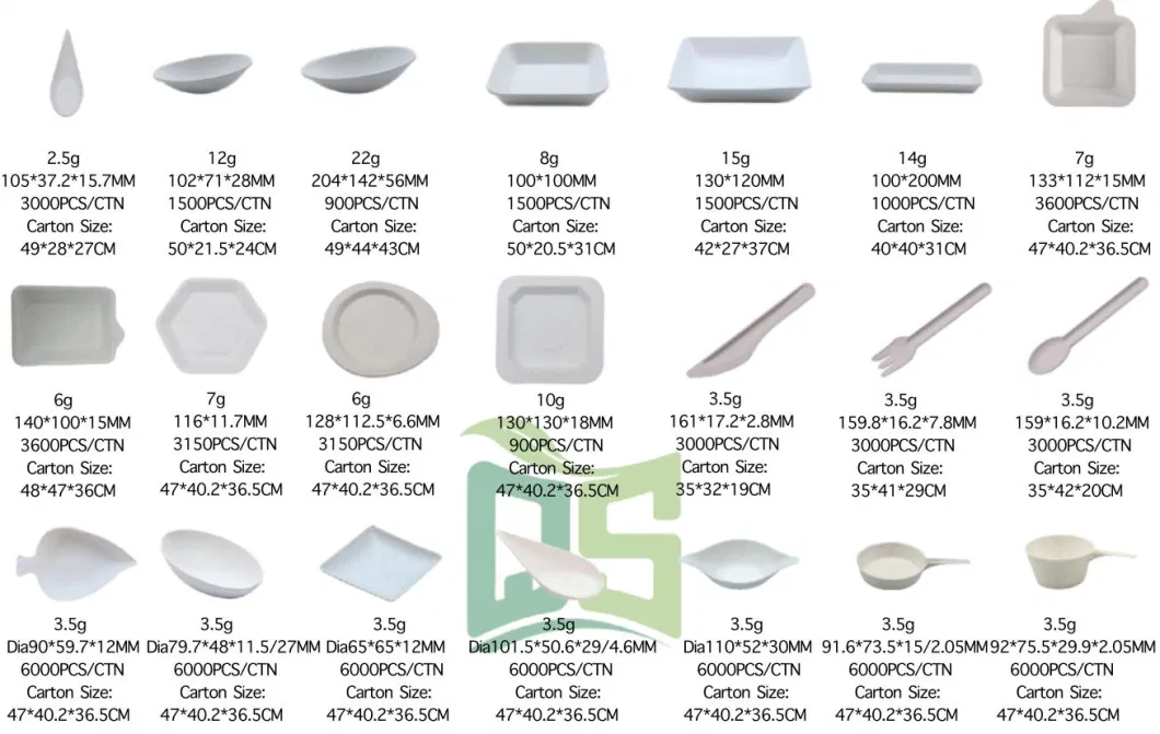 100% Disposable Biodegradable Sugarcane Pulp Bagasse Spoon Forks Knives Sets