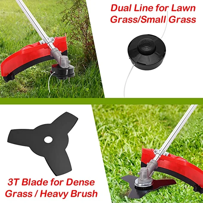 25.4cc 0.7kw Garden Grass Cutting Tools Gasoline Grass Trimmer with Nylon Cutter and Blade (BC260K)