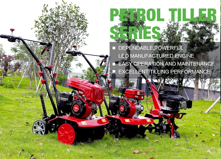 Kubota Kama Mini Farm Walking Gasoline Diesel Rotary Power Tiller Tine Hand Tractor Rotary Disc Harrow Plough Cultivator Tiller Machine Agricultural Machinery