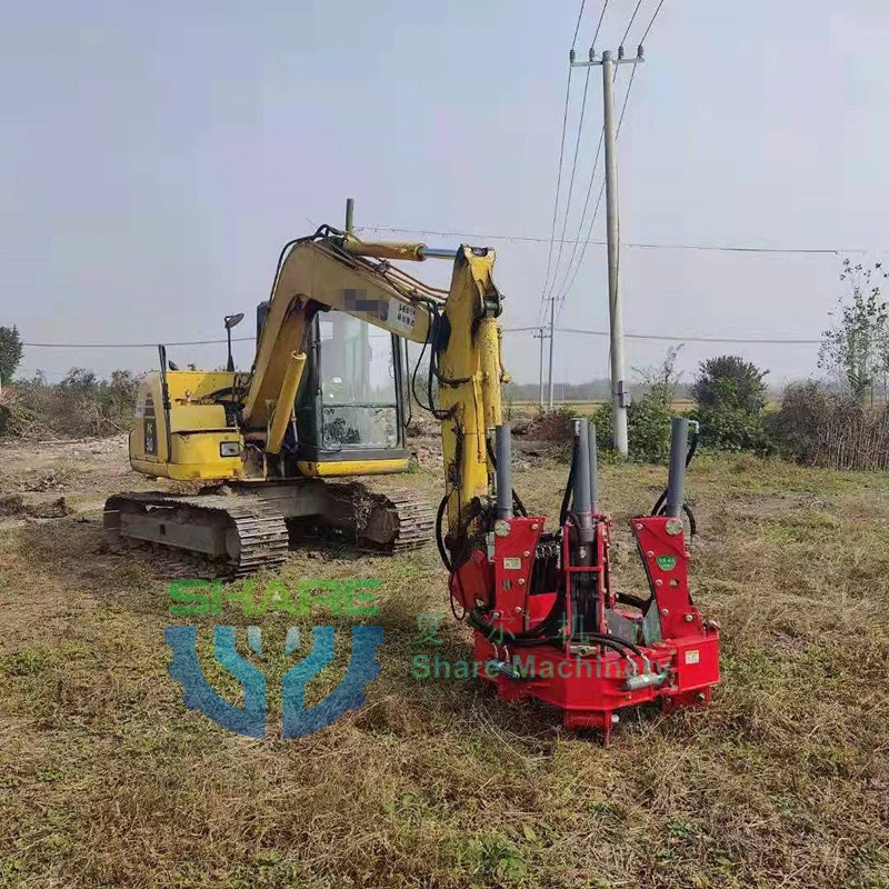 Heap Excavator 4 Blade Tree Mover for Wheel Loader Tractors Tree Mover Planting Hole Digger Garden Digging Machine