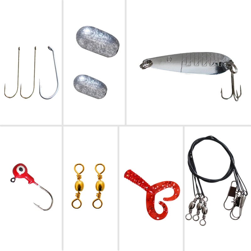 Yiwu Fishing Equipment Box with Fishing Swivel Hook Sinker Beads and Lures