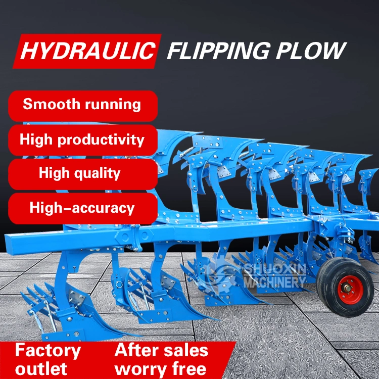 Farm New Type Reversible Single Furrow Disc Turning Flip Plow Furrow Plough Hydraulic Rotary Plow