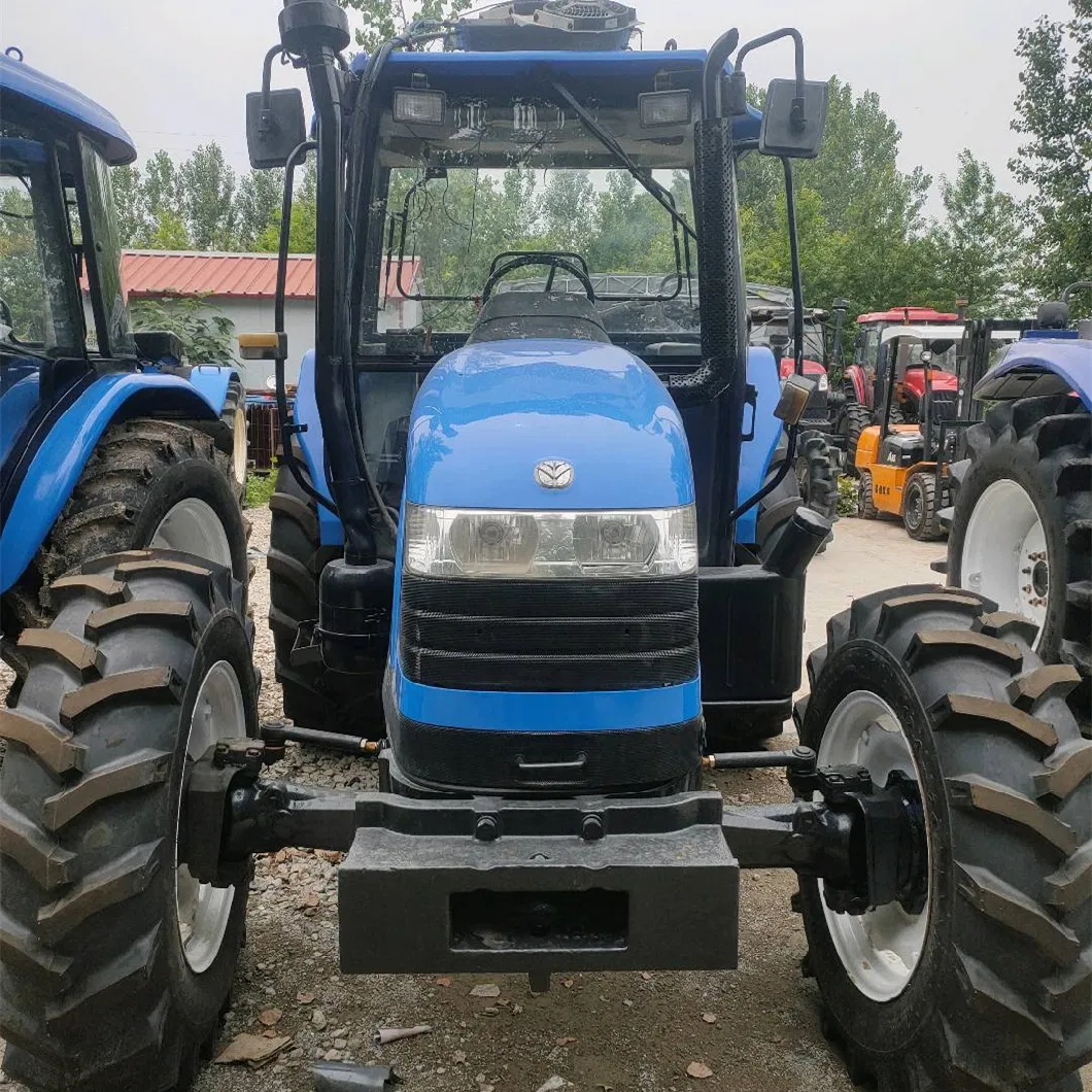 Used Second New-Holland Tractors 4WD 90HP Tractor with Farm Agricultural Equipment