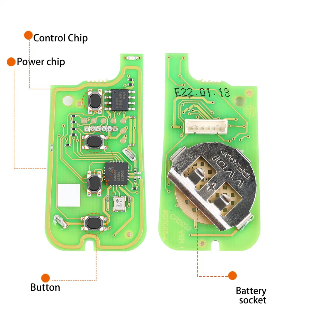 Xhorse Xkto10en Toyota Type Vvdi Universal Wire Flip Remote Car Key