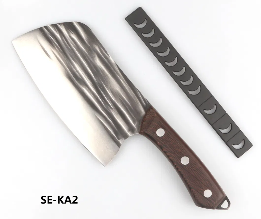 Hand Forged Kitchen Chef Knife/Outdoor Butcher Knife/Hammered Chopper Boning Knife (SE-KA2)