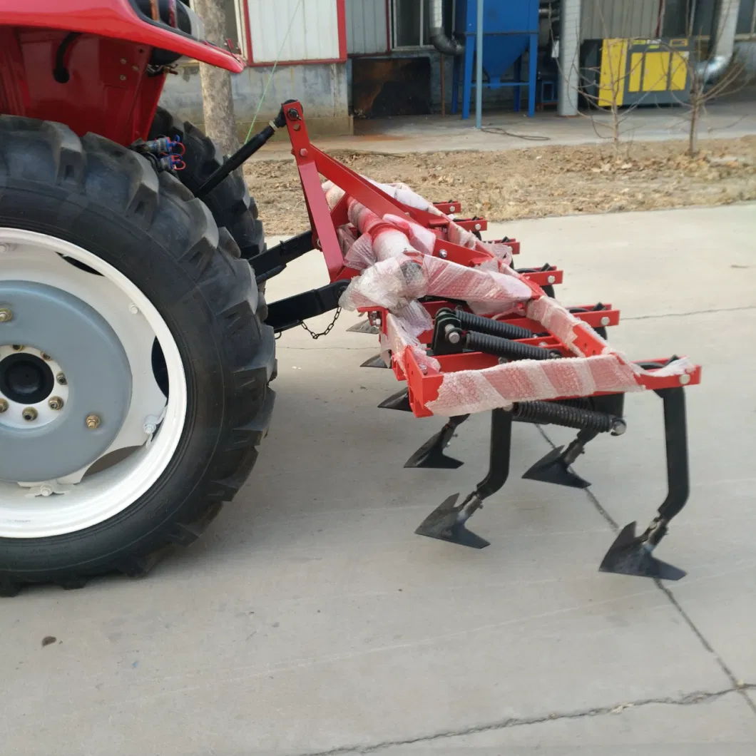 Agricultural Kubota Tractor Cultivator Farm Implement 3-Point Mounted Cultivator Tiller Spring Cultivator