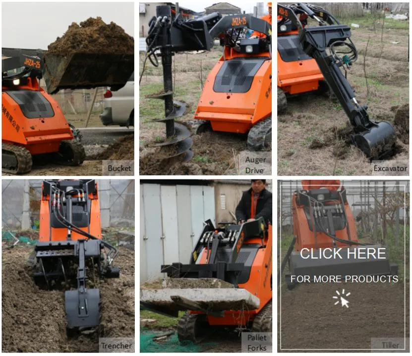 Crawler Type Mini Skid Steer Loader with Auger Like Dingo Ditch Witch Toro Skid Steer