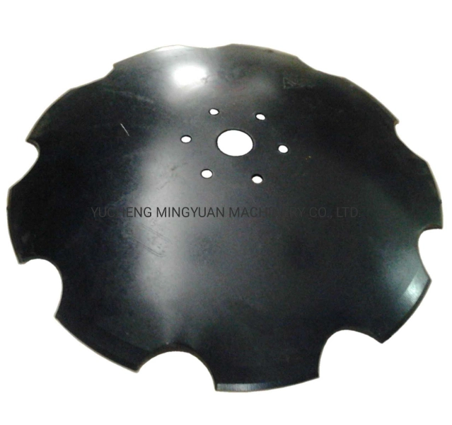 665mn Boron Steel Soil Cultivator Parts Notched Round Plain Plough Harrow Disc