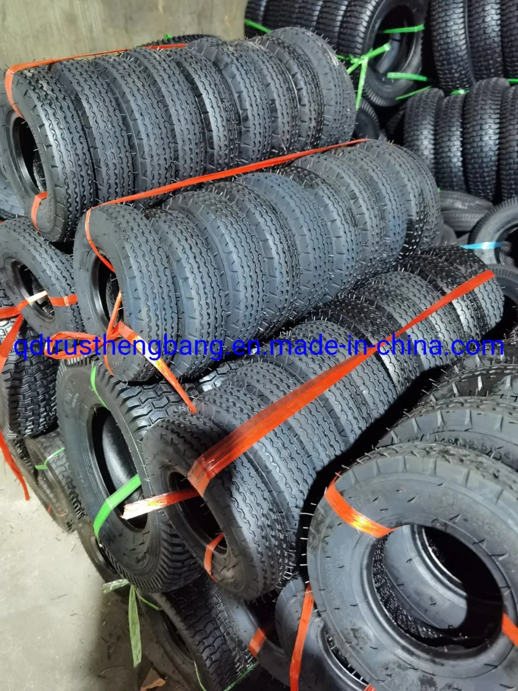 4.10/3.50-4 Tires with Inner Tube for Garden Rototiller Snow Blower Mowers