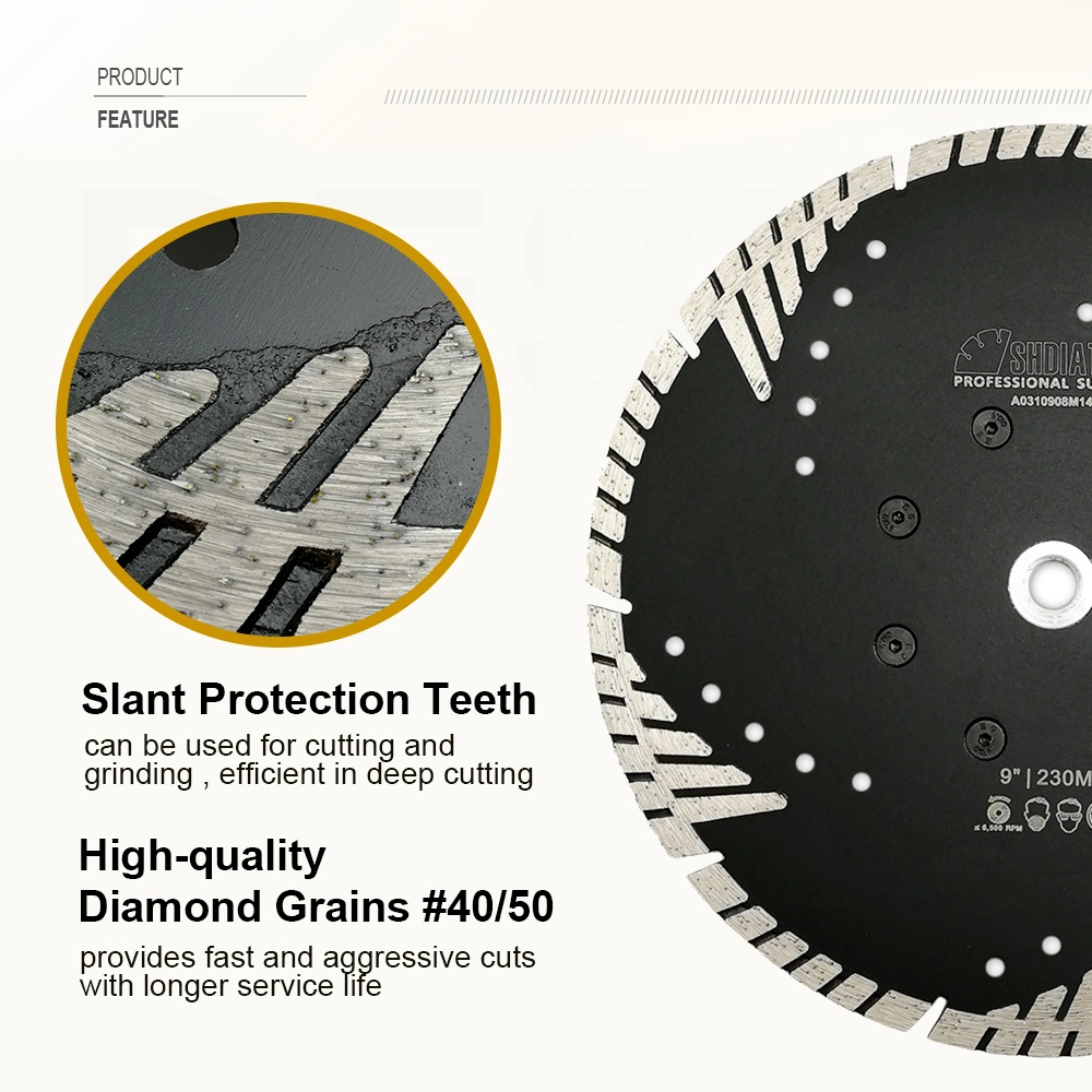 7inch Hot Pressed Saw Blades for Masonry Stone Diamond Cutting Disk