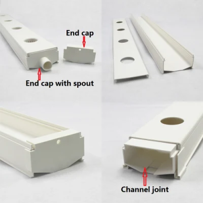 Canaleta creciendo hidropónico sistema hidropónico Industrial Comederos de Plástico para cultivos hidropónicos