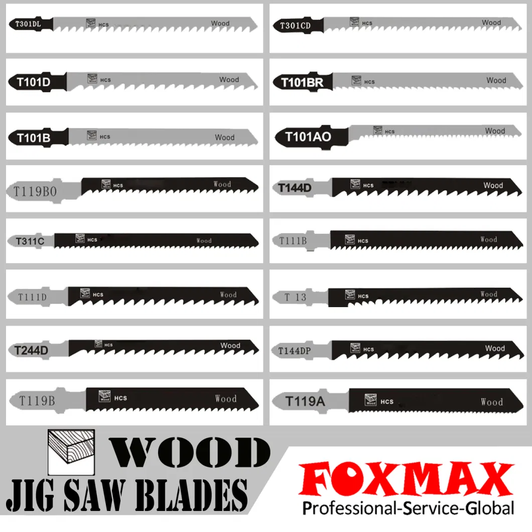 Hcs Wood/Plastic Fast &Rough Curve Cutting Jig Saw Blades (FM-T244D)