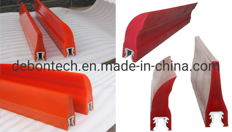 Conveyor Belt Scraper Blade with 90 Shore a Hardness Belt Cleaner Polyurethane Blade