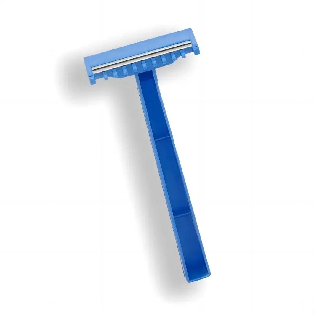 Disposable Medical Razor Double Edge Plastic Handle Hygiene Shaver with Comb Tattoo Use