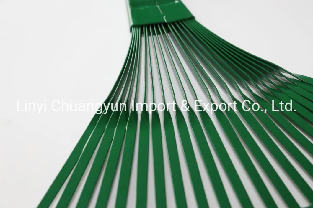 22 Teeth Carbon Steel Garden Sweeping Grass Leaf Rake