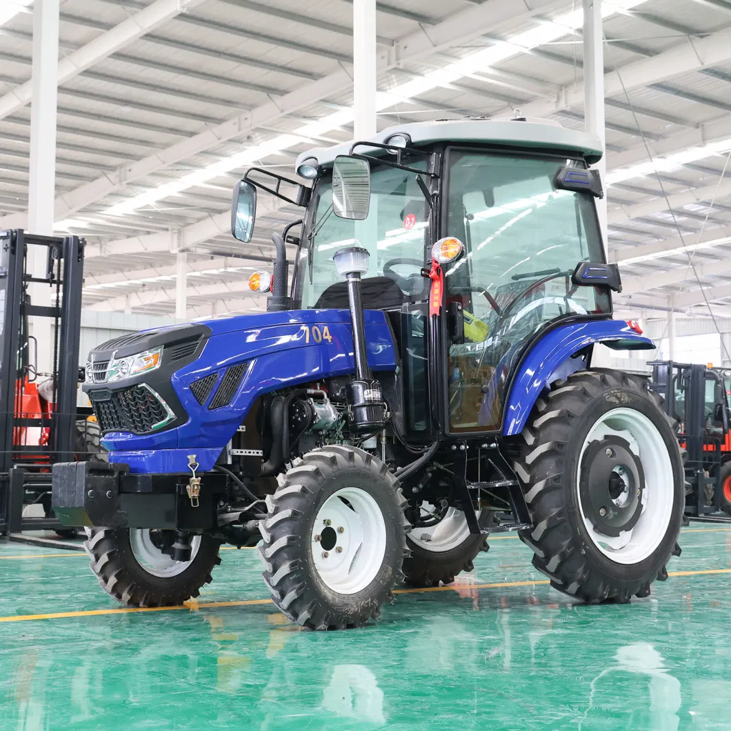 Agricultural Mini Farm Tractors with Front End Loader Machine Walk-Behind Tractor with Disc Plow 4X4 Tractor