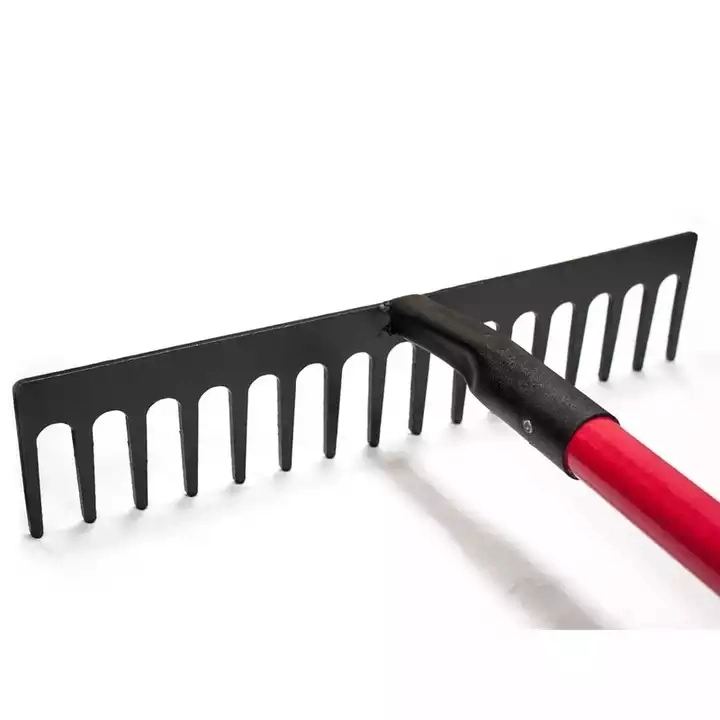 High Quality Hardware Hand Garden Tool Carbon Steel 18 Teeth Rake Garden Rake