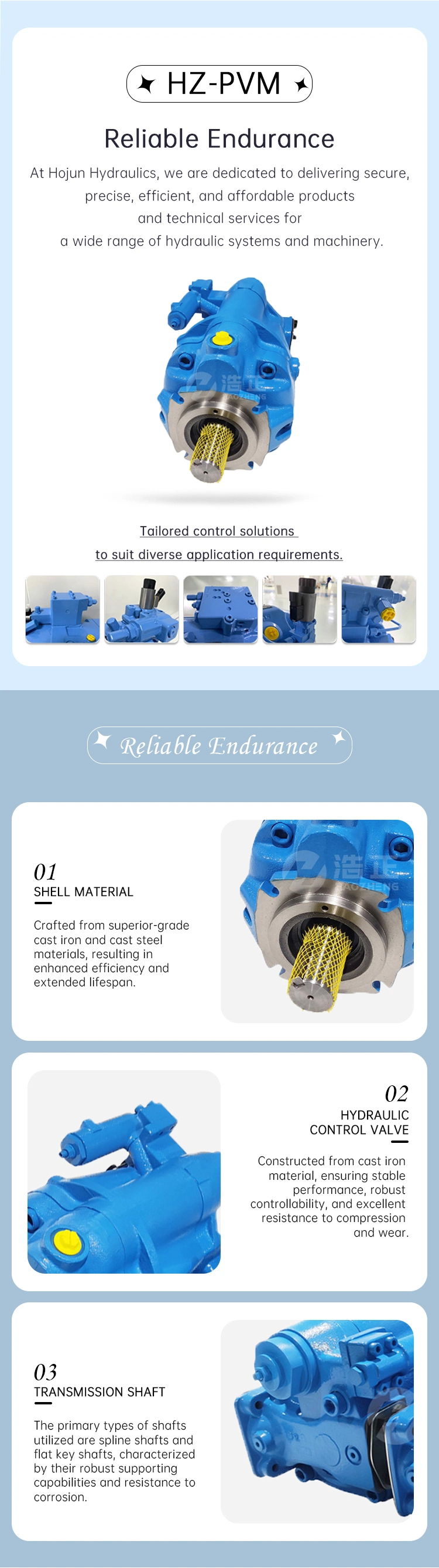 Axial Piston Pumps Pvm057 Series Vibratory Plow&prime;s Hydraulic Pumps Includes High-Pressure Seal