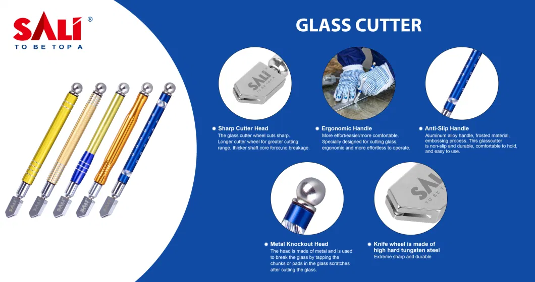 Sali 181mm Metal with Cemented Carbide Blade Glass Cutter