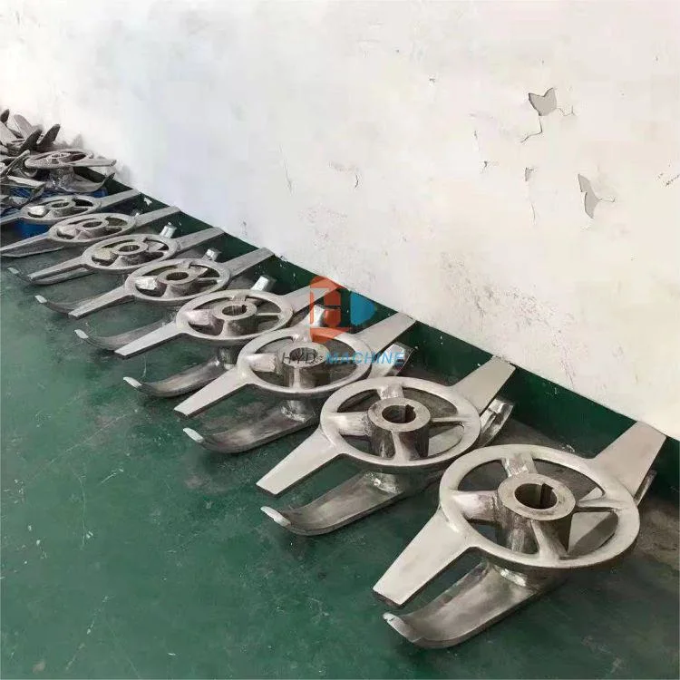 Custom Stainless Steel Hot and Cold Plastic PVC Mixer Parts Paddle Blade Mixing Propeller Stirring Paddle