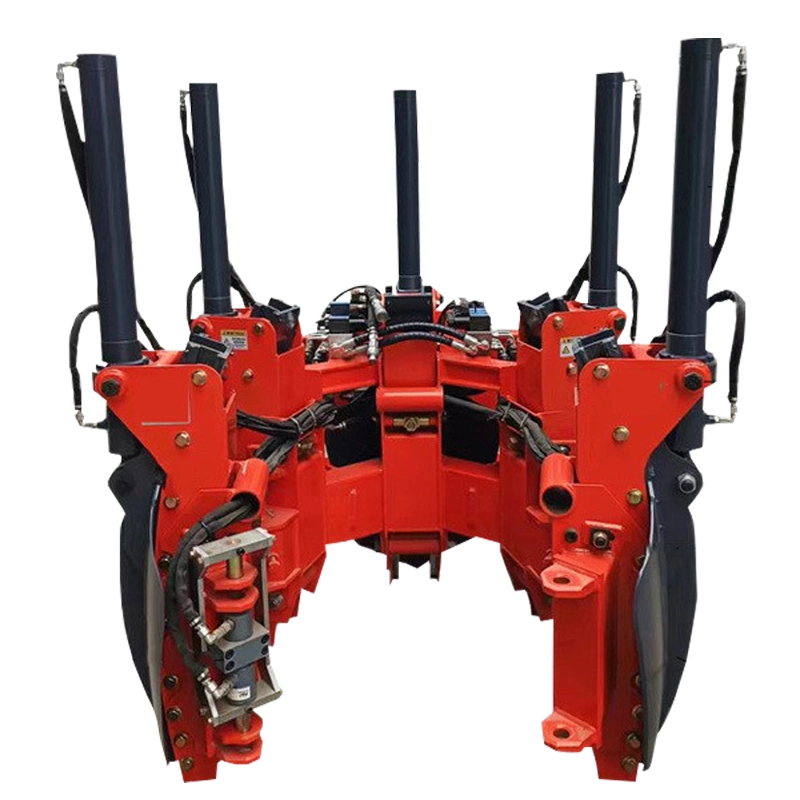 Heap Excavator 4 Blade Tree Mover for Wheel Loader Tractors Tree Mover Planting Hole Digger Garden Digging Machine