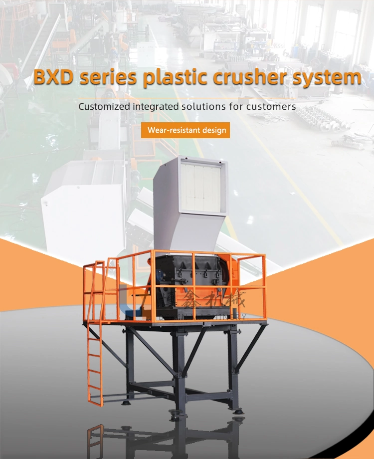 Crusher Shredder Cases Box Shredder Machine New Design Blade of Used Tire Crusher for Sale