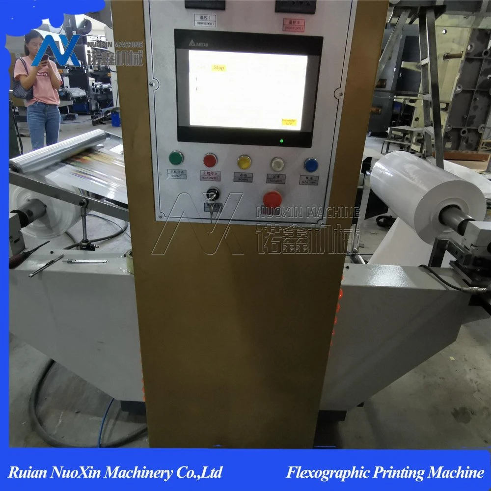 Chamber Blade with 6 Color Plastic Film Flexo Printing Machine